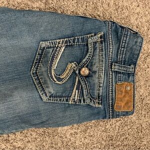 Silver Blue Denim Jeans size 33/30